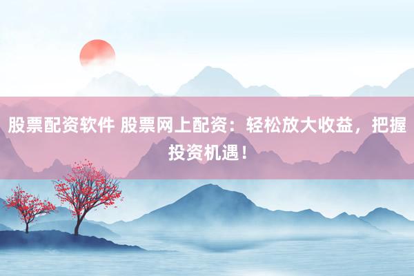 股票配资软件 股票网上配资：轻松放大收益，把握投资机遇！
