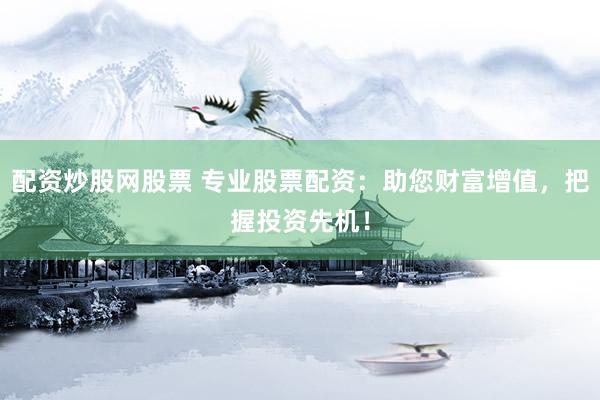 配资炒股网股票 专业股票配资：助您财富增值，把握投资先机！