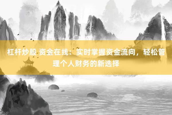 杠杆炒股 资金在线：实时掌握资金流向，轻松管理个人财务的新选择