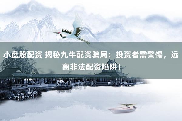 小盘股配资 揭秘九牛配资骗局：投资者需警惕，远离非法配资陷阱！